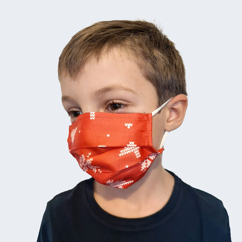 Pack de 3 masques de Noël pour enfants fabriqués en France – Lainière Santé