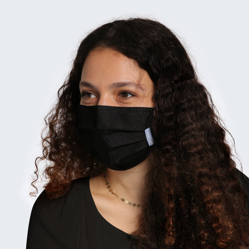Masque UNS1 élégant noir "Essentiels" - Lainière Santé