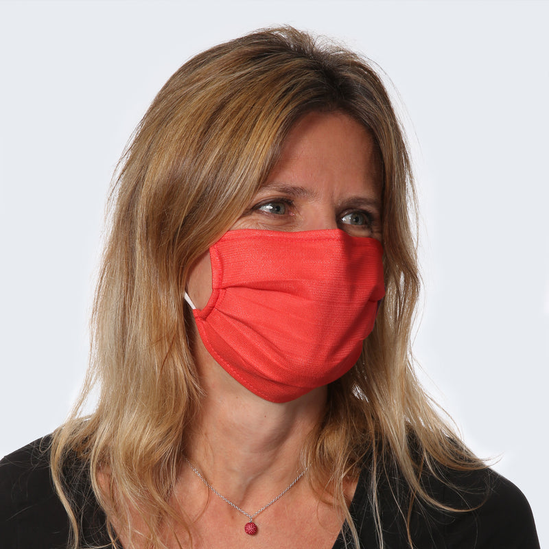 Masque UNS1 élégant rouge "Essentiels" - Lainière Santé
