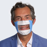 Masque transparent adulte UNS1 bleu - Lainière Santé